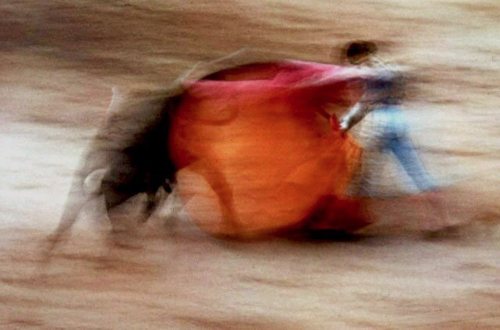 ferrymohr:  Bullfight (Color Motion), Ernst Haas - 1956