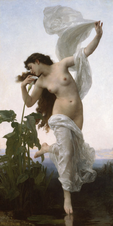 artisticinsight:Evening Mood, 1882, and Dawn, 1881, by William-Adolphe Bouguereau (1825-1905)