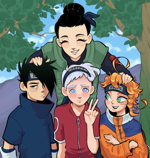 I redrew one legendary pic from Naruto with full score trio and all I want to say is JUST IMAGINE IS
