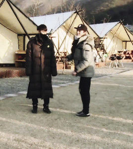 wooyoung:  xiumin and kai’s reaction to sehun posing like a girl 