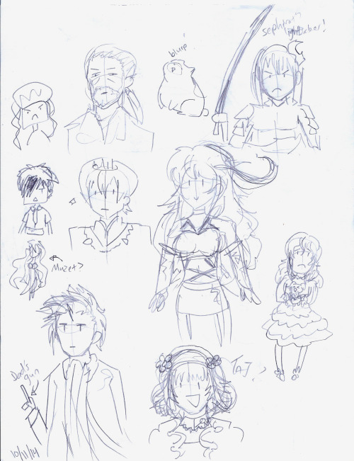 So randomsnarfle and I hung out at a party on Saturday, and we both tried to quickly draw Xillia cha