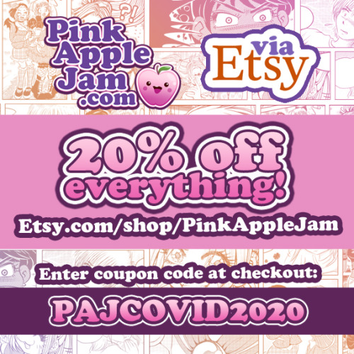 Big update, 20% off *everything* in my Etsy shop for now, here&rsquo;s my coupon code. Please share,