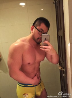 asianhunk-pecs-nips-asses:  Time to flaunt those rotund tits; let them hang lowly in the air; let some thirsty dudes bury their face in to those tit flesh and suck on those quivering nips!