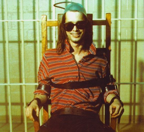 divineofficial:John Waters in the electric chair from Female Trouble starring Divine