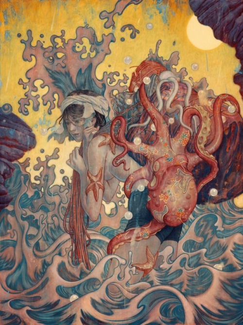 theartofanimation:James Jean  -  https://twitter.com/jamesjeanart?lang=es  -  https://www.artsy.net/