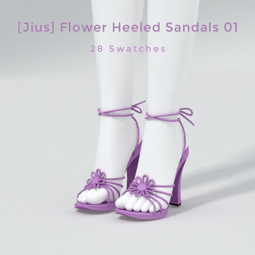 jius-sims: Flower & Butterfly Collection 03 [Jius] Butterfly Sandals 0225 swatches10k+ Polygons—