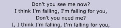 adjustive:  In love with this song (Fallingforyou)