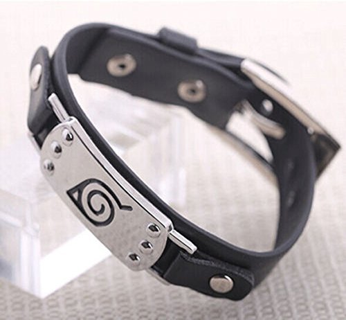 cosplaynerdalert:  Anime Naruto Leaf Village Badge Alloy Unisex Bracelet - Cosplay Wristband Ū.89 VIA 