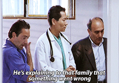  cubstearns:  amuseoffyre:  chrisgildart:  I remember watching the behind the scenes on this show. The creator of the show said that they got so much fan mail saying this show was the most realistic hospital show.  My parents both worked in the medical