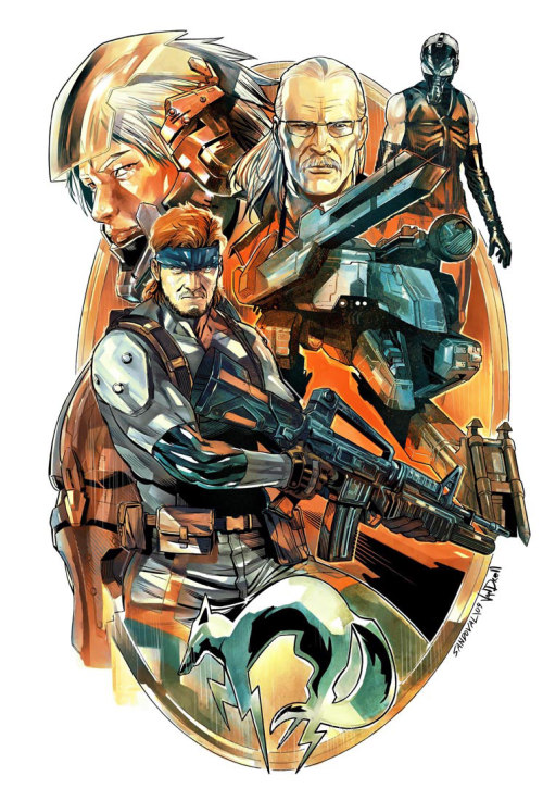 gamefreaksnz:  Metal Gear Solid  Art by Sergio