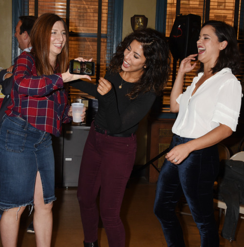 b99 - Chelsea Peretti, Stephanie Beatriz, and Melissa Fumero at...