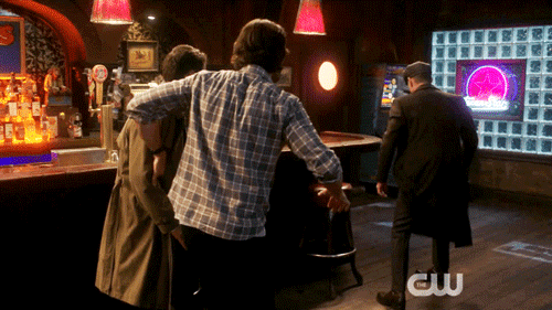 yorugolden:Sam trying to protect Cas from Michael :)