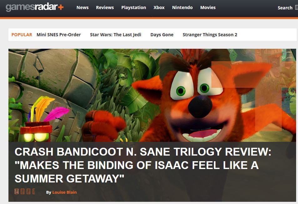 axeystuff: captainsnoop:  captainsnoop:  all the reviews for the crash bandicoot