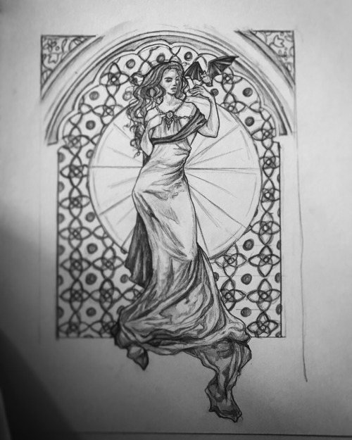 Working on some Mucha/Leyendecker inspired stuff
