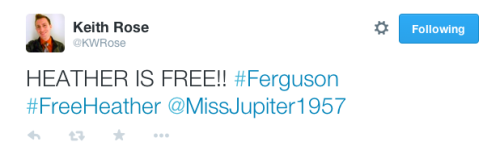 justice4mikebrown:February 9Twitter user and live streamer, MissJupiter1957, was pulled from her wheelchair and assaulted by police, arrested and charged with “failure to obey police orders and 3rd degree assault” on a police officer. Her wheelchair