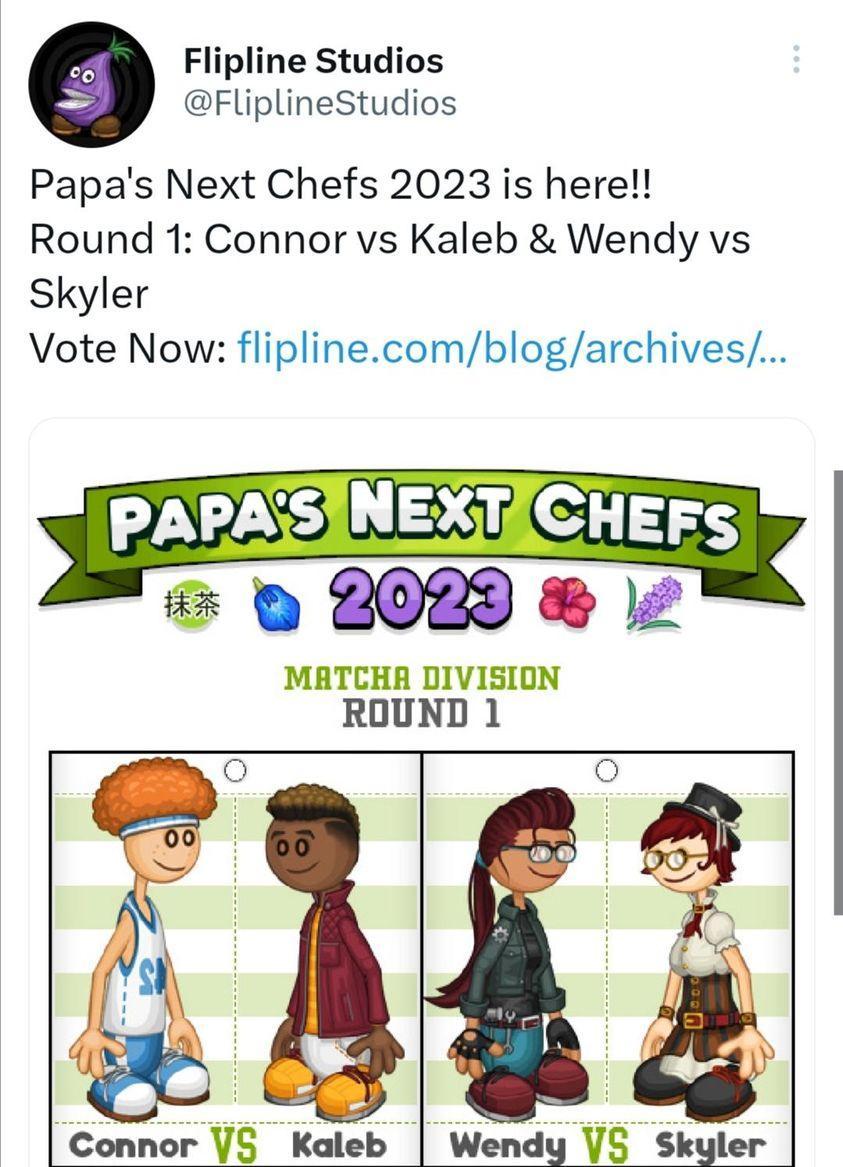 Papa's Next Chefs 2023 - My Votes 