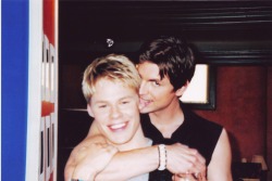 myprivatealonetime:  teenageddom:  Any time he puts his arm around you, you feel safe because you know he would never let any harm come to you - unless, of course, he was teaching you a lesson and giving you a good spanking! Brian and Justin were the