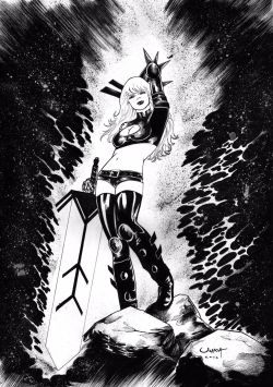 dailydamnation:  One Illyana, on the rocksArtist: