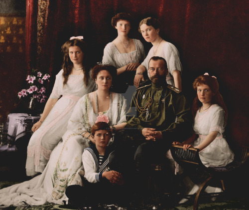 historyofromanovs: The last Russian Emperor, Nicholas II Alexandrovich, with his wife Alexandra and 