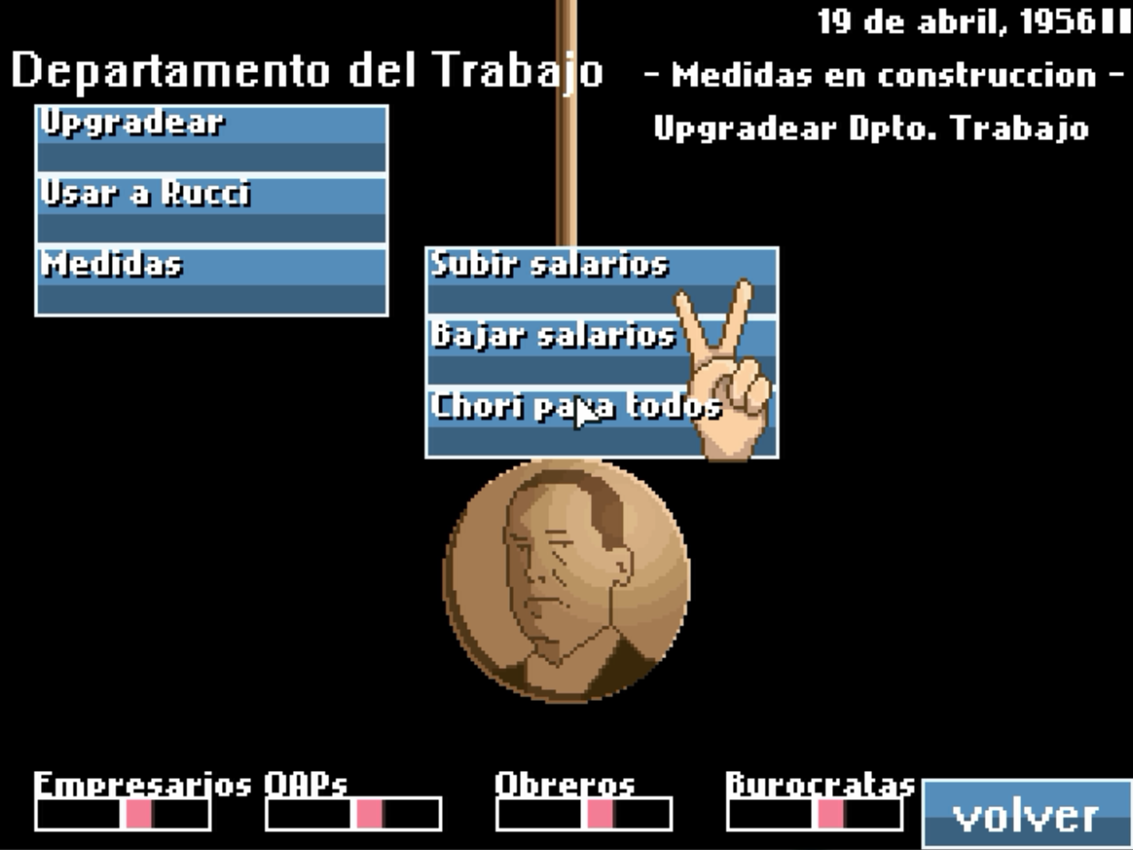 1 sólo juego de política: Péndulo Peronauta de Tomás y Lucas Glasman, 2011