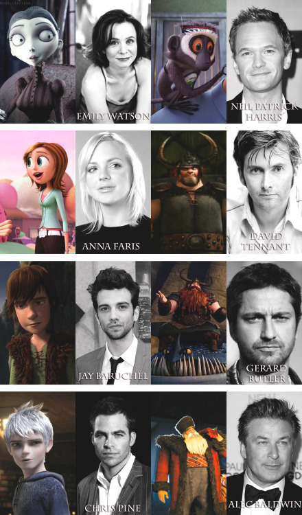whoviancurler:ask-the-tooth-fairy:mydollyaviana:Non-Disney animation & their voice actors/actres