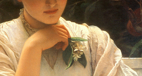 apottelesma:A girl reading, Charles Edward Perugini (detail)