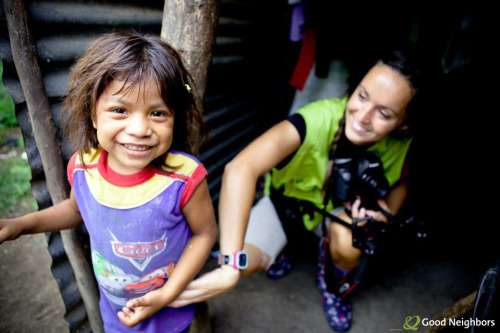 goodneighborsusa: Our videographer Kylie Turley hanging out with Emma Leticia in La Fragua, Guatemal