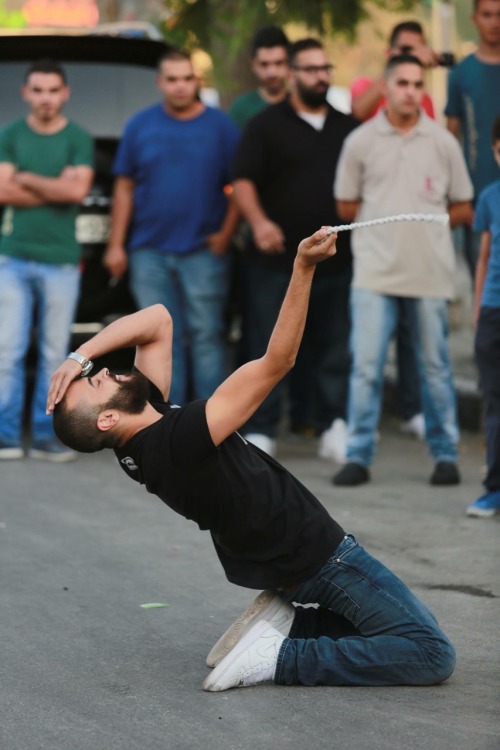frompalestinewithlove:Palestinians celebrate Eid with a Debkeh flash mob Eid Mubarak from Ramallah!