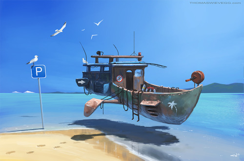 saveroomminibar:  The Otherworldly Concept Art of Thomas Wievegg. Website || DeviantArt || CGhub 