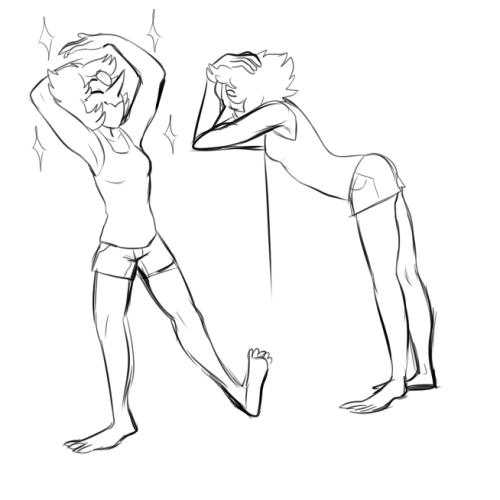 universepearl-blog:  Pearl likes pretending to sleep and then stretching afterwards. She probably likes the stretching more. 