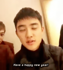 holykyungsoo:  Happy New Year from Kyungsoo! 