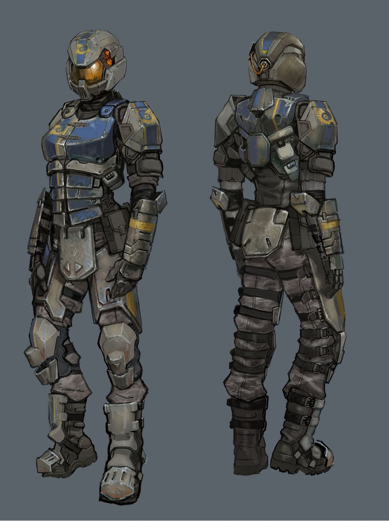 elfslavewatdo:  Planetside 2 Female Terran Republic &amp; New Conglomerate concept
