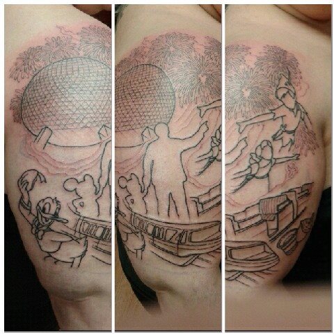 Progress on a Disney  Glass Town Tattoo Crystal City Mo  Facebook