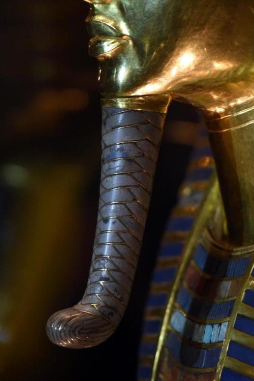 The Beard of Tutankhamun’s MaskA detail of the beard of Egyptian boy king Tutankhamun&rsqu