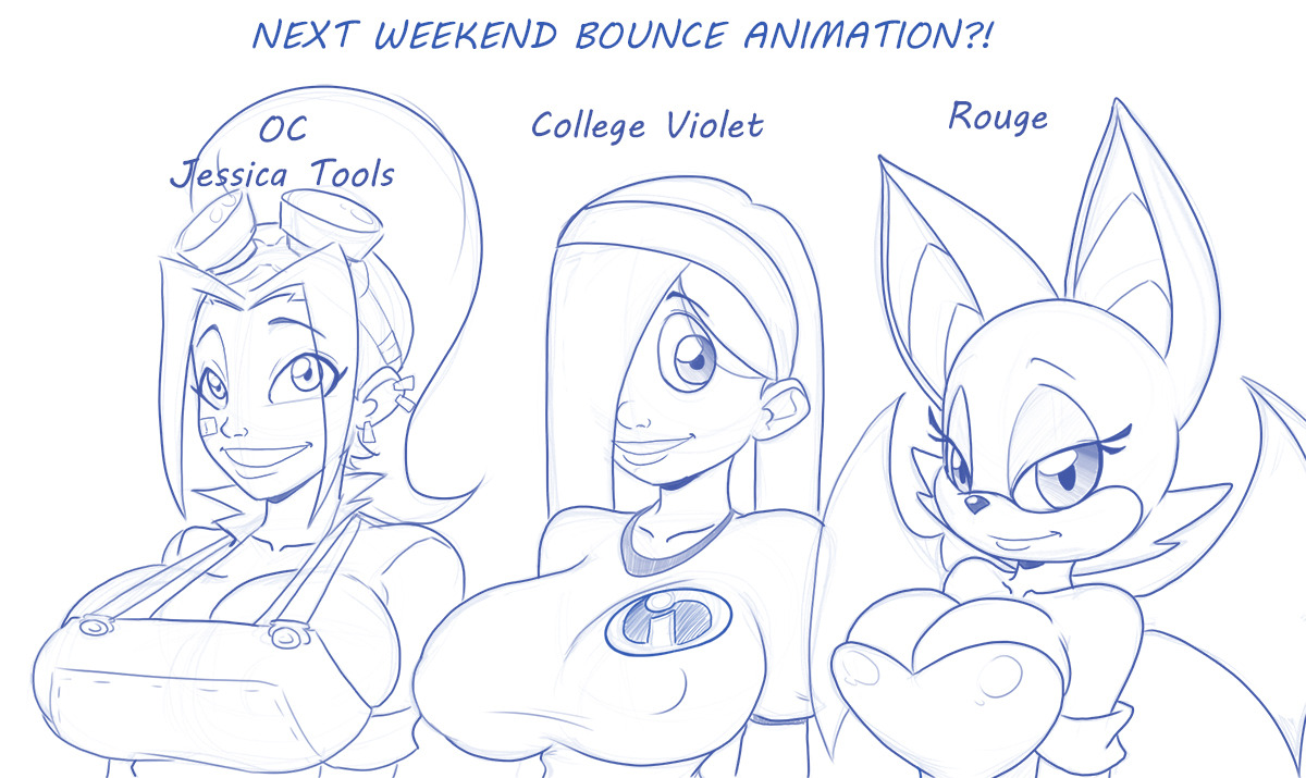 gewd-boi:  Was sketching and think i want to do another “Weekend Excitment Bounce”