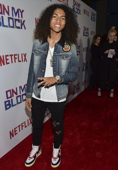 onmyblocktv:Jahking Guillory arrives at the premiere of Netflix’s ‘On My Block’ at NETFLIX on March 