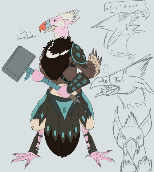 tyrianking:  This will be my tengu if they happen. (In King’s armor because I’m not very inventive)Cutie vulture ear-bird