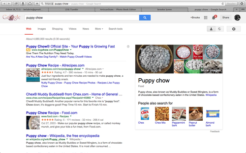 XXX to whomever thinks that puppy chow is dog photo