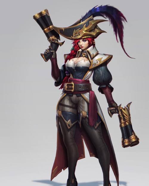 Official Concept for Captain Fortune skin. #leagueoflegends #lol #moba #pirate #missfortune #bilgewa