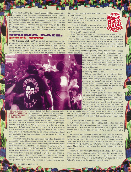 The Source Magazine, Issue #46, July 1993. Cypress Hill.