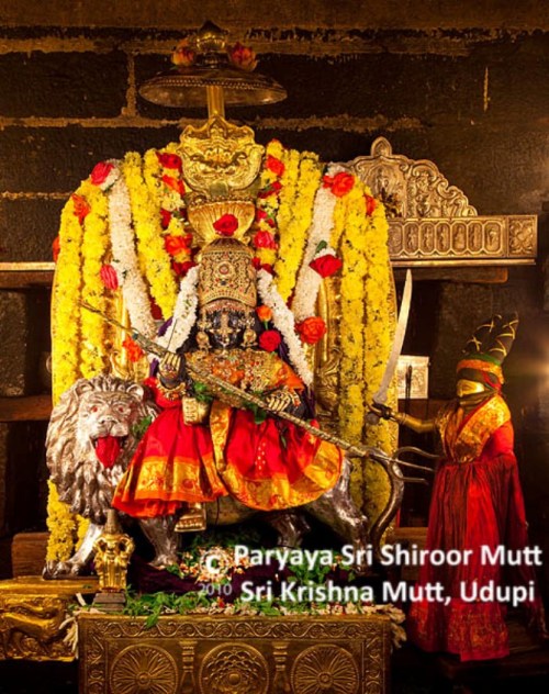 Udupi Krishna as Durga Mahisasuramardini, Udupi, Karnataka