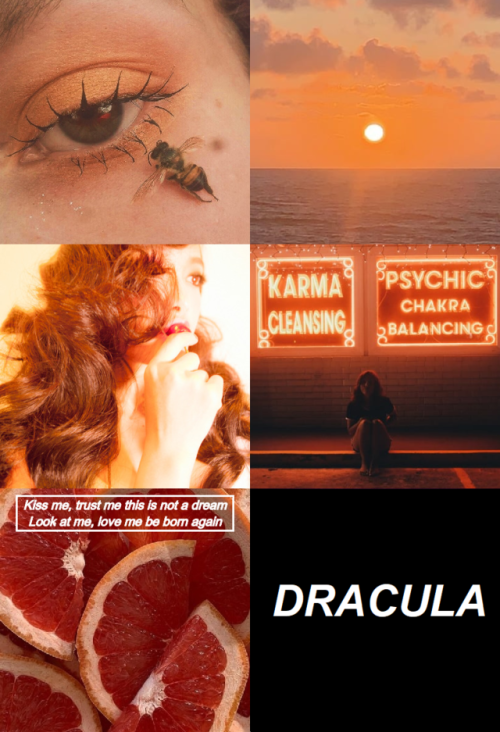 Red Light album aesthetics (9/11): Dracula “The deeper the night gets, the stronger i becomeA black 