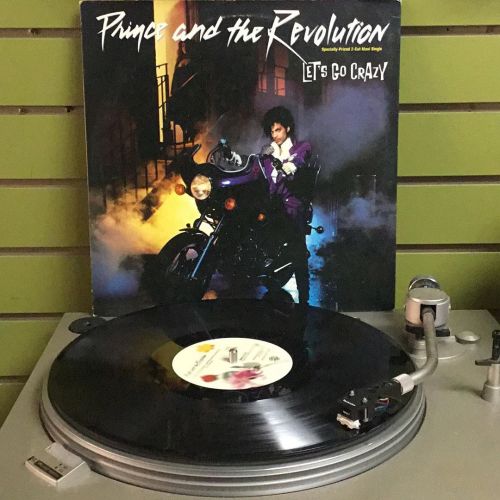 Prince “Let’s Go Crazy” 12” maxi single available for curbside pick up! $7.98 Comment to claim! #No