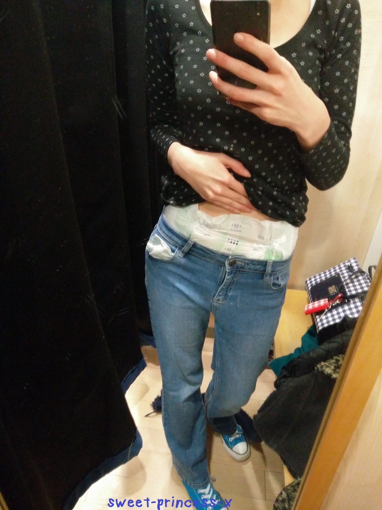 sweet-princess-x:  Just trying a few things on in Primark with my bestie. And of