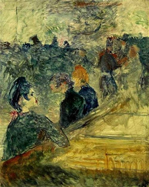 Au bal du Moulin de la Galette   -   Henri de Toulouse-Lautrec 1889French   1864-19011889oil on pane