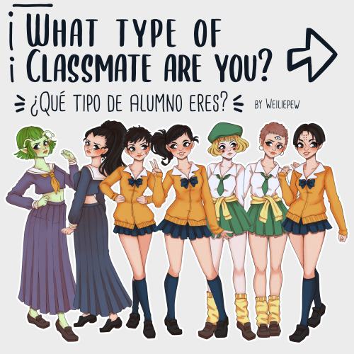 ❤ Which School Girl were/are you? ❤ I made these inspired on DBZ (dragon ball z) characters, as fema