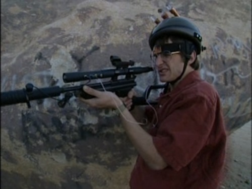 coult0n:  Louis Theroux hunting aliens. Louis Theroux’s Weird Weekends, 1998.