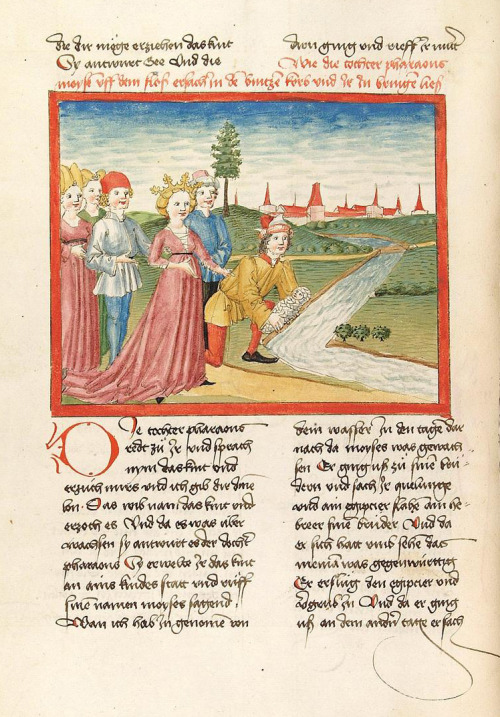 Illuminations from a 15th century Bible made in the workshop Ludwig Henfflin, 1477