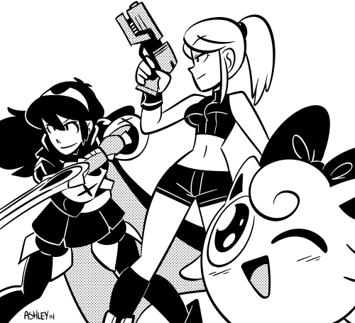 artgamesbass:  My main Smash characters.  ladies~ ;3