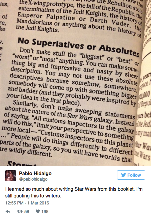 theverge:  THIS 1994 STAR WARS STYLE GUIDE WARNED GEORGE LUCAS NOT TO MAKE THE PREQUELSThe